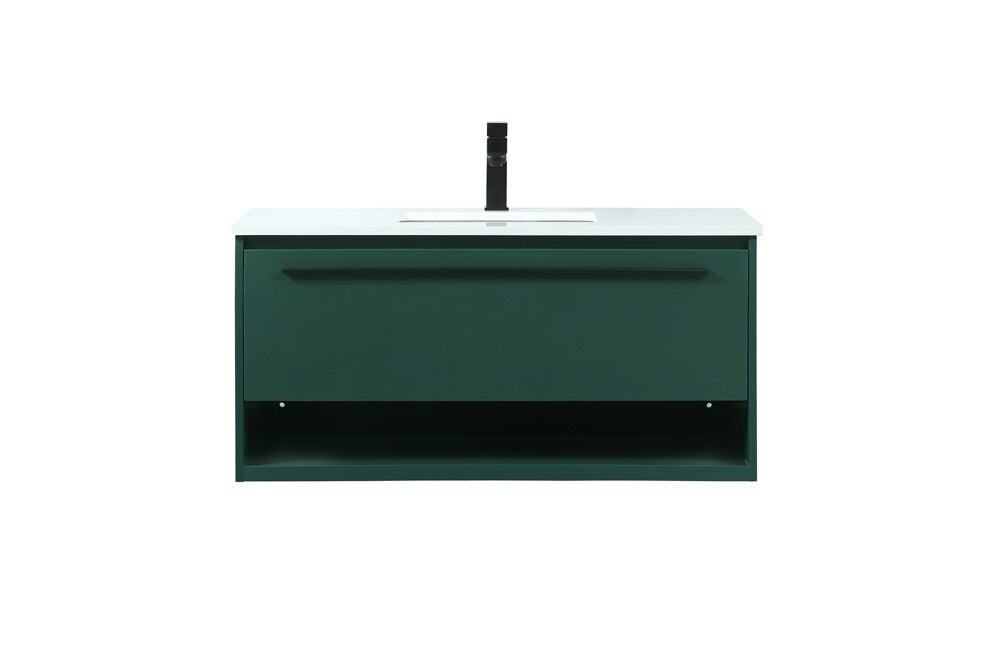 Elegant Furniture & Lighting - Roman 40 inch Single bathroom vanity in green - VF43540MGN veiw 1
