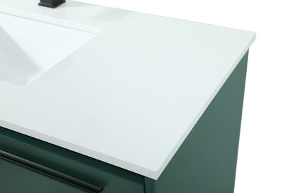 Elegant Furniture & Lighting - Roman 40 inch Single bathroom vanity in green - VF43540MGN veiw 4