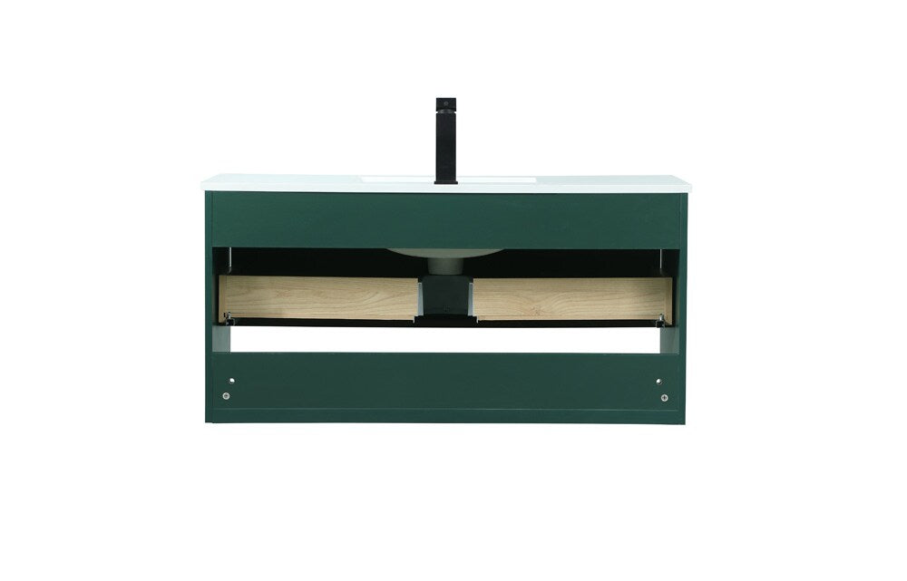 Elegant Furniture & Lighting - Roman 40 inch Single bathroom vanity in green - VF43540MGN veiw 8