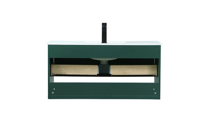 Elegant Furniture & Lighting - Roman 40 inch Single bathroom vanity in green - VF43540MGN veiw 8
