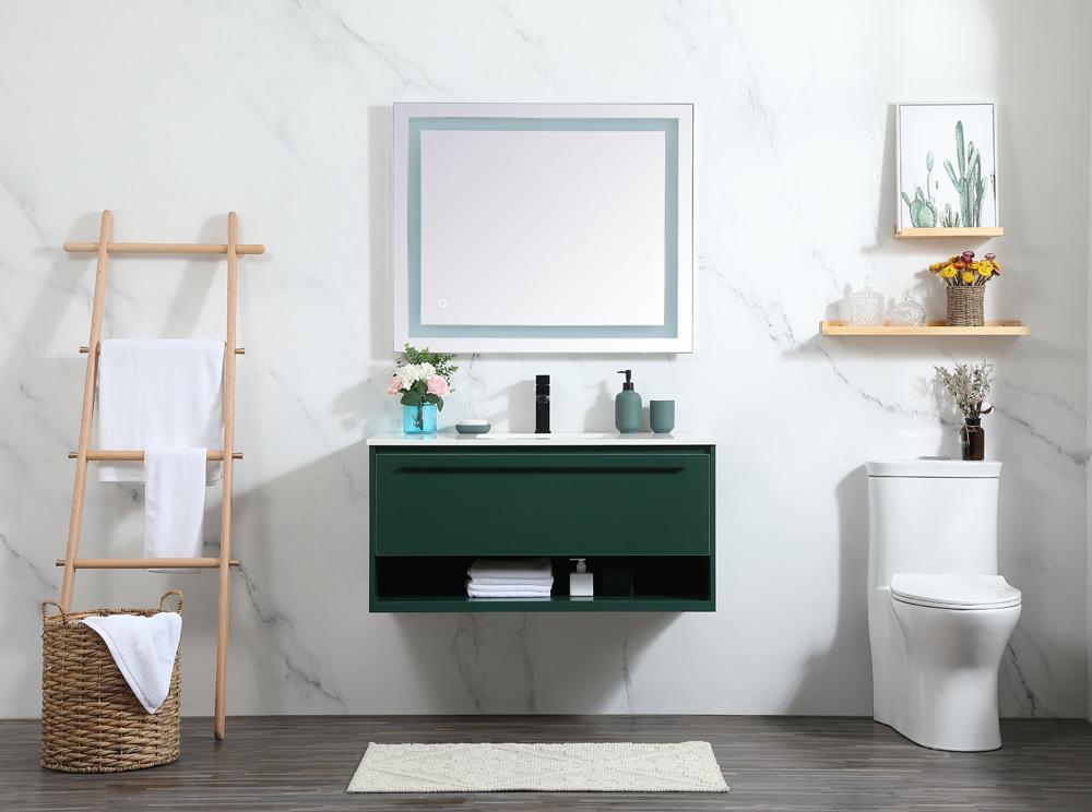 Elegant Furniture & Lighting - Roman 40 inch Single bathroom vanity in green - VF43540MGN veiw 11