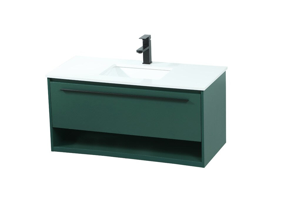 Elegant Furniture & Lighting - Roman 40 inch Single bathroom vanity in green - VF43540MGN veiw 15