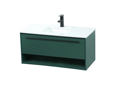 Elegant Furniture & Lighting - Roman 40 inch Single bathroom vanity in green - VF43540MGN veiw 15