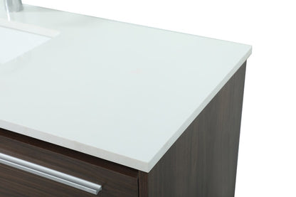 Elegant Furniture & Lighting - Roman 48 inch Single bathroom vanity in walnut - VF43548MWT veiw 4