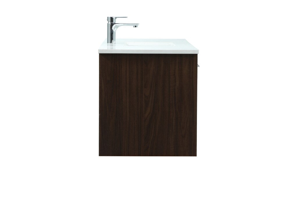 Elegant Furniture & Lighting - Roman 48 inch Single bathroom vanity in walnut - VF43548MWT veiw 7