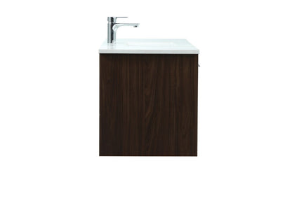 Elegant Furniture & Lighting - Roman 48 inch Single bathroom vanity in walnut - VF43548MWT veiw 7
