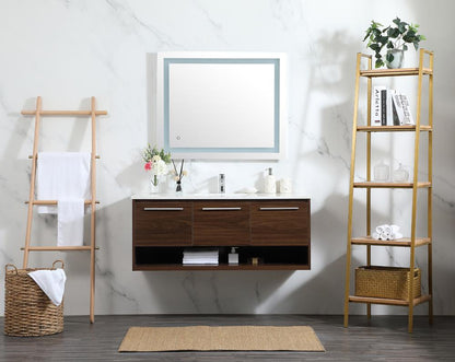 Elegant Furniture & Lighting - Roman 48 inch Single bathroom vanity in walnut - VF43548MWT veiw 11