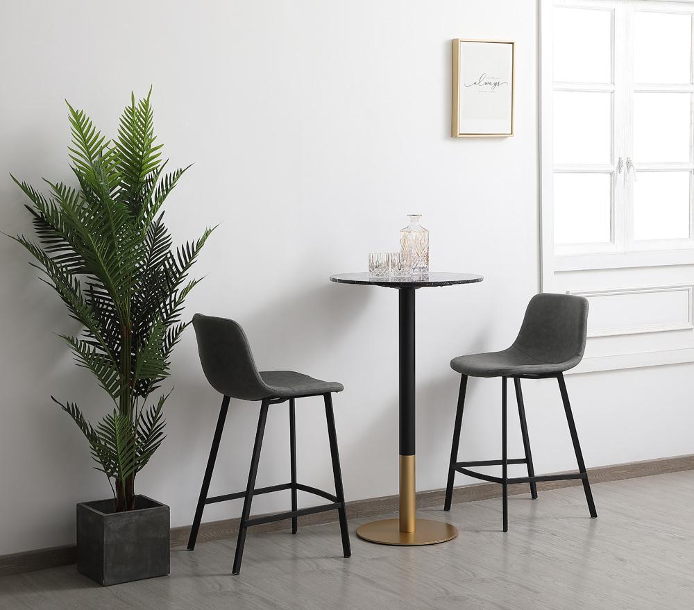 Elegant Furniture & Lighting - Ronan 23 inch pub table in black - AF110224BK veiw 3