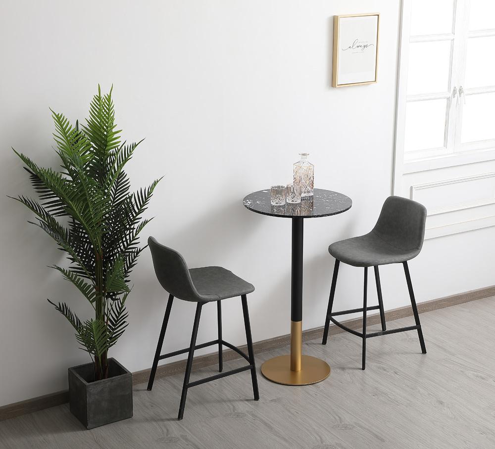 Elegant Furniture & Lighting - Ronan 23 inch pub table in black - AF110224BK veiw 4
