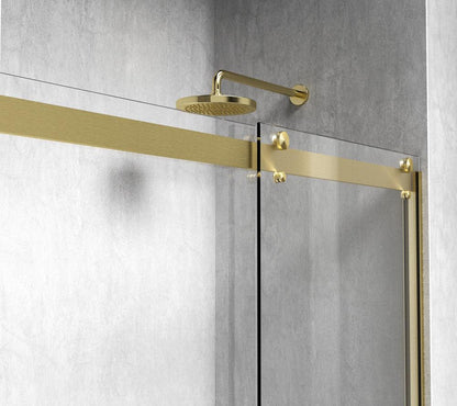 Elegant Furniture & Lighting - Ross Frameless tub door 60 x 60 Brushed Gold - TD222-6060BGD veiw 6