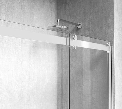 Elegant Furniture & Lighting - Ross Frameless tub door 60 x 60 Polished Chrome - TD222-6060PCH veiw 6
