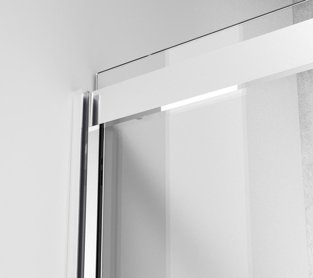 Elegant Furniture & Lighting - Ross Frameless tub door 60 x 60 Polished Chrome - TD222-6060PCH veiw 7