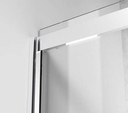 Elegant Furniture & Lighting - Ross Frameless tub door 60 x 60 Polished Chrome - TD222-6060PCH veiw 7