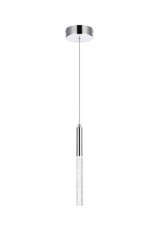 Elegant Furniture & Lighting - Ruelle 1 light Chrome Pendant - 5203D5C veiw 1