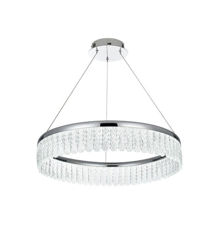 Elegant Furniture & Lighting - Rune 24 inch Adjustable LED chandelier in Chrome - 2060D24C veiw 5