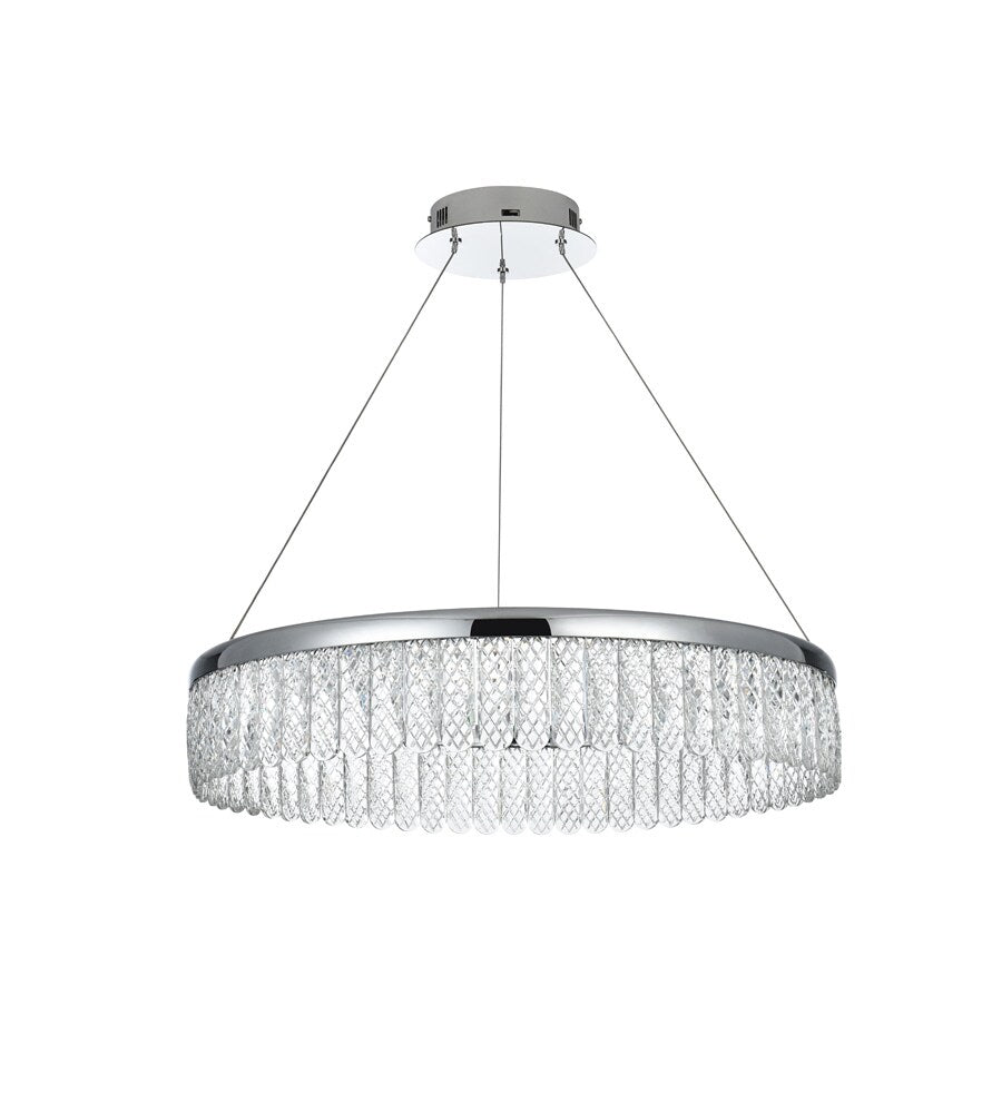 Elegant Furniture & Lighting - Rune 24 inch Adjustable LED chandelier in Chrome - 2060D24C veiw 10