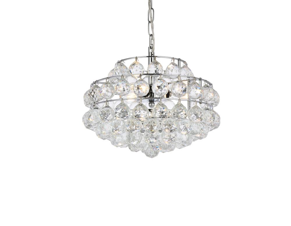Elegant Furniture & Lighting - Savannah 14 inch pendant in chrome - 1106D14C veiw 1