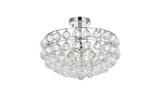 Elegant Furniture & Lighting - Savannah 16 inch flush mount in chrome - 1107F16C veiw 1
