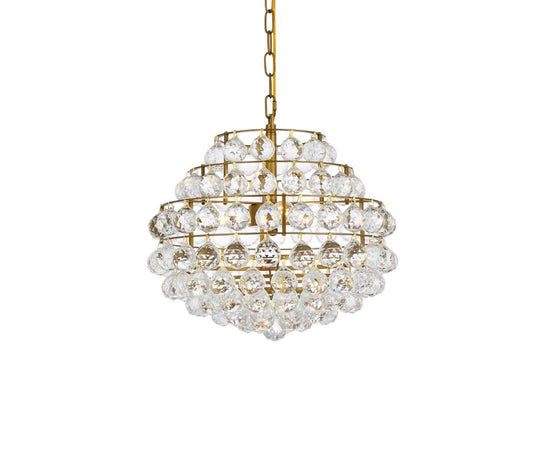 Elegant Furniture & Lighting - Savannah 16 inch pendant in brass - 1106D16BR veiw 1
