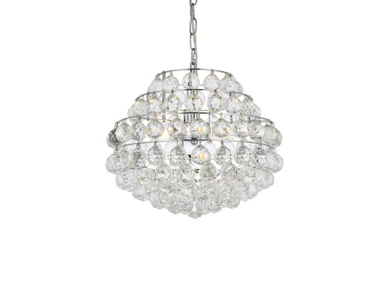 Elegant Furniture & Lighting - Savannah 16 inch pendant in chrome - 1106D16C veiw 1
