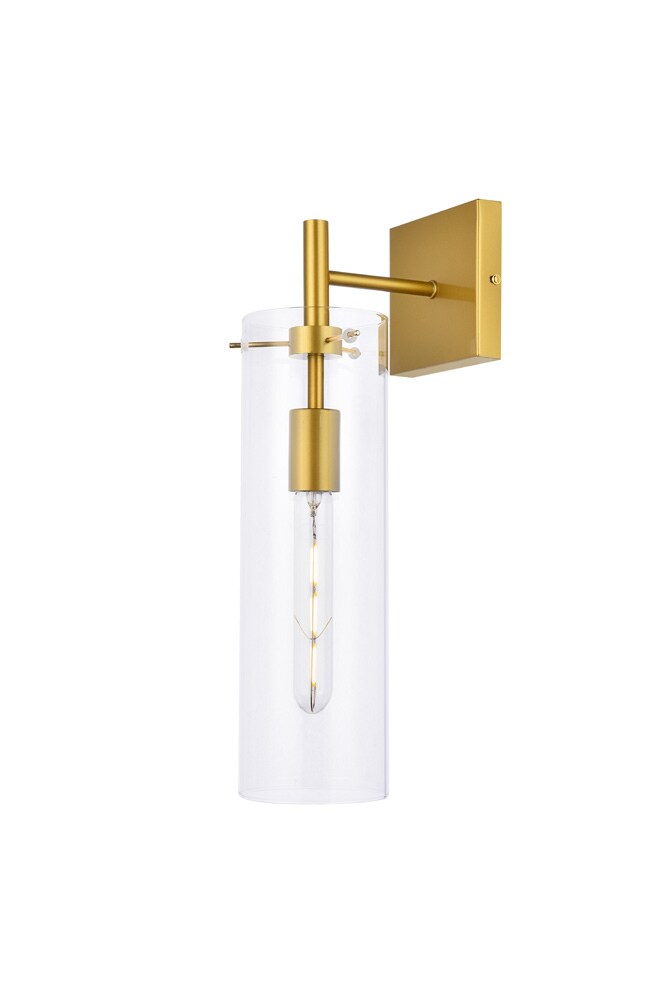 Elegant Furniture & Lighting - Savant 1 light brass wall sconce - LD2362BR veiw 1