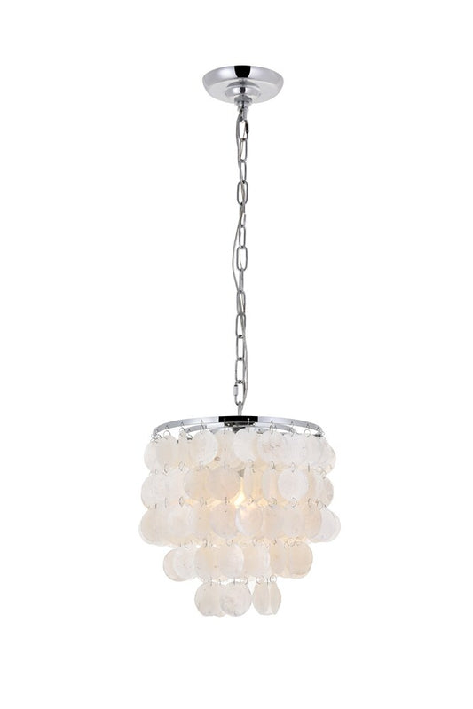Elegant Furniture & Lighting - Selene 1 light Chrome Pendant - LD5050D10C veiw 1