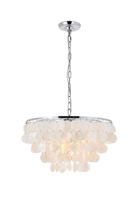 Elegant Furniture & Lighting - Selene 4 light Chrome Pendant - LD5050D20C veiw 1