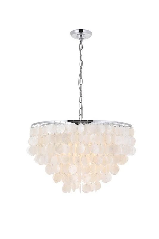 Elegant Furniture & Lighting - Selene 6 light Chrome Pendant - LD5050D24C veiw 1
