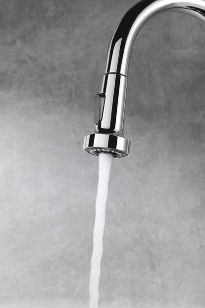 Elegant Furniture & Lighting - Sem Single Handle Pull Down Sprayer Kitchen Faucet in Chrome - FAK-309PCH veiw 5