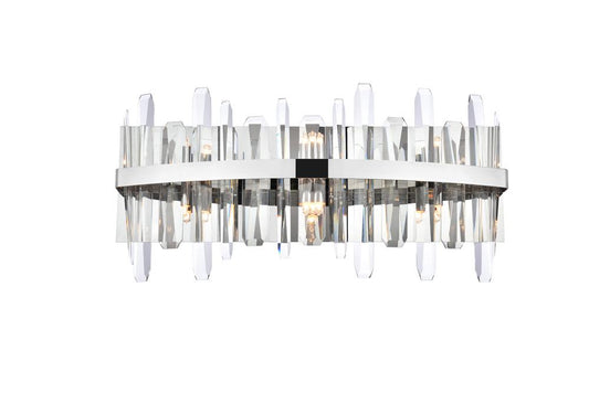 Elegant Furniture & Lighting - Serena 24 inch crystal bath sconce in chrome - 2200W24C veiw 1