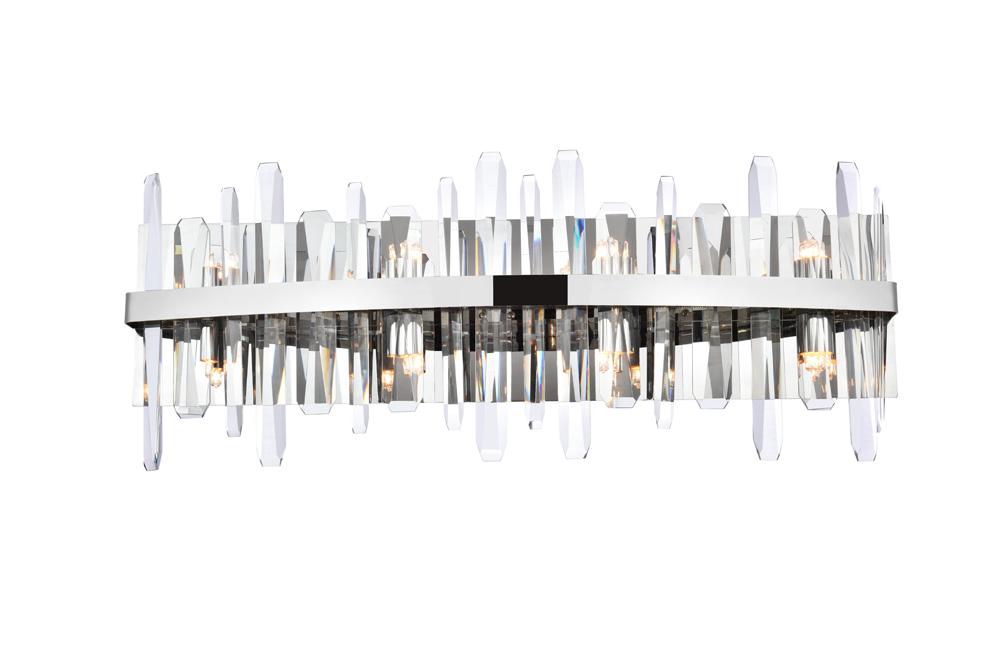 Elegant Furniture & Lighting - Serena 30 inch crystal bath sconce in chrome - 2200W30C veiw 1