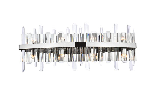 Elegant Furniture & Lighting - Serena 30 inch crystal bath sconce in chrome - 2200W30C veiw 1