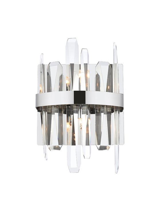 Elegant Furniture & Lighting - Serena 8 inch crystal bath sconce in chrome - 2200W8C veiw 1
