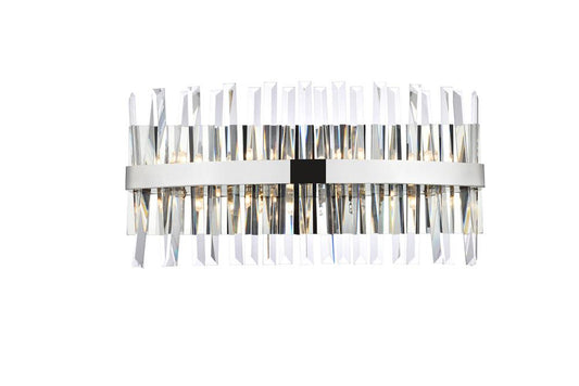 Elegant Furniture & Lighting - Serephina 24 inch crystal bath sconce in chrome - 6200W24C veiw 1