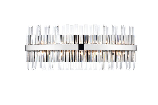 Elegant Furniture & Lighting - Serephina 30 inch crystal bath sconce in chrome - 6200W30C veiw 1