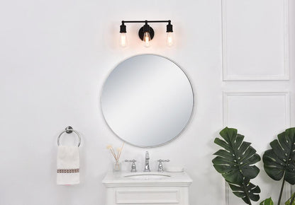 Elegant Furniture & Lighting - Serif 3 light black Wall Sconce - LD4028W16BK veiw 2