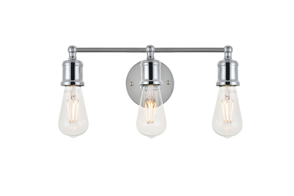 Elegant Furniture & Lighting - Serif 3 light chrome Wall Sconce - LD4028W16C veiw 1