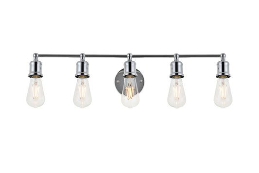 Elegant Furniture & Lighting - Serif 5 light chrome Wall Sconce - LD4028W29C veiw 1