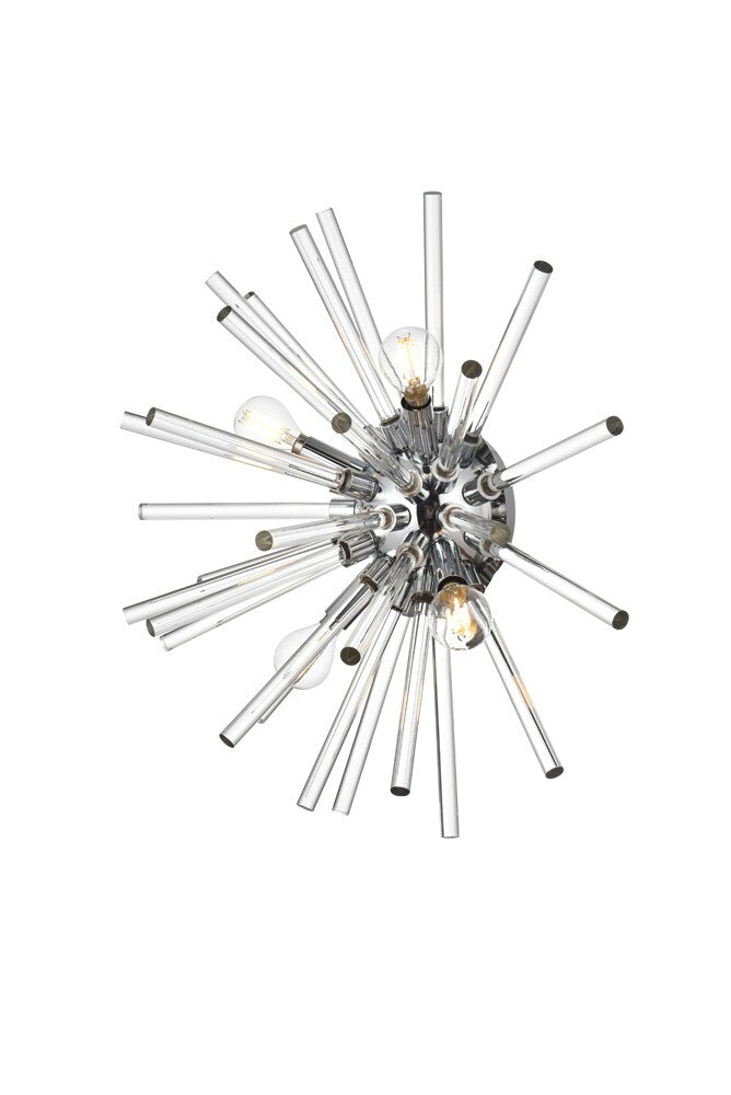 Elegant Furniture & Lighting - Sienna 18 inch crystal rod wall sconce in chrome - 2502W18C veiw 1