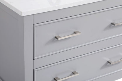 Elegant Furniture & Lighting - Sinclaire 30 inch Single Bathroom Vanity in Grey with Backsplash - VF19030GR-BS veiw 5