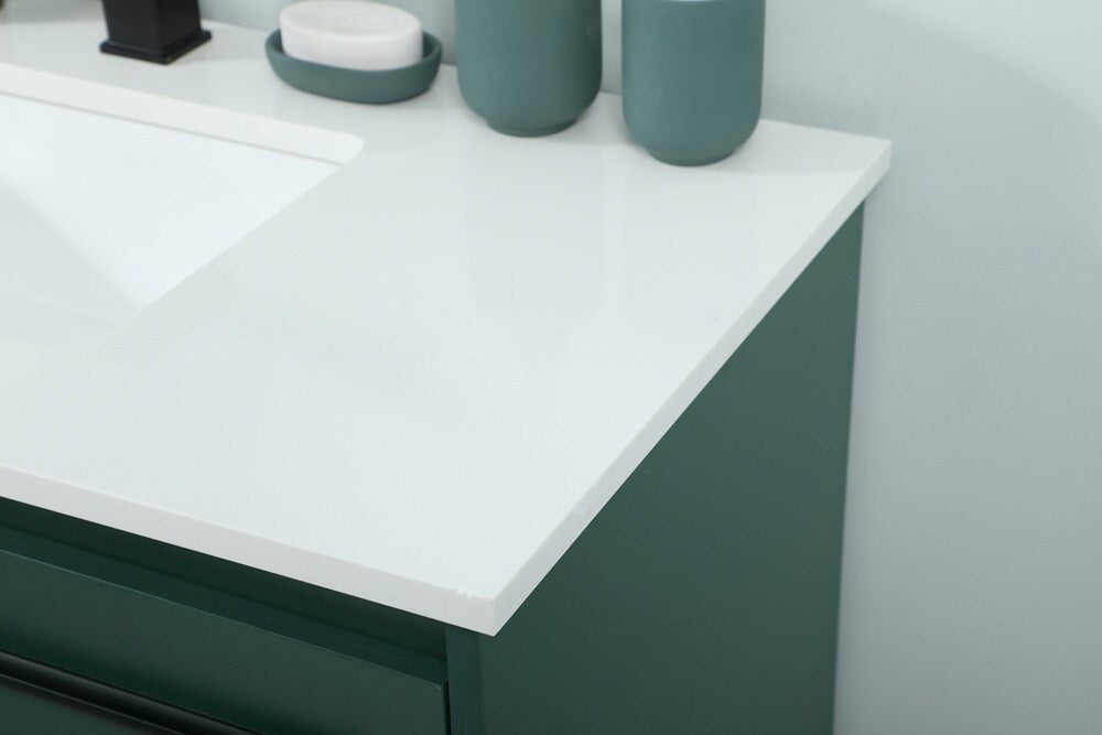 Elegant Furniture & Lighting - Sloane 36 inch Single bathroom vanity in green - VF42536MGN veiw 6