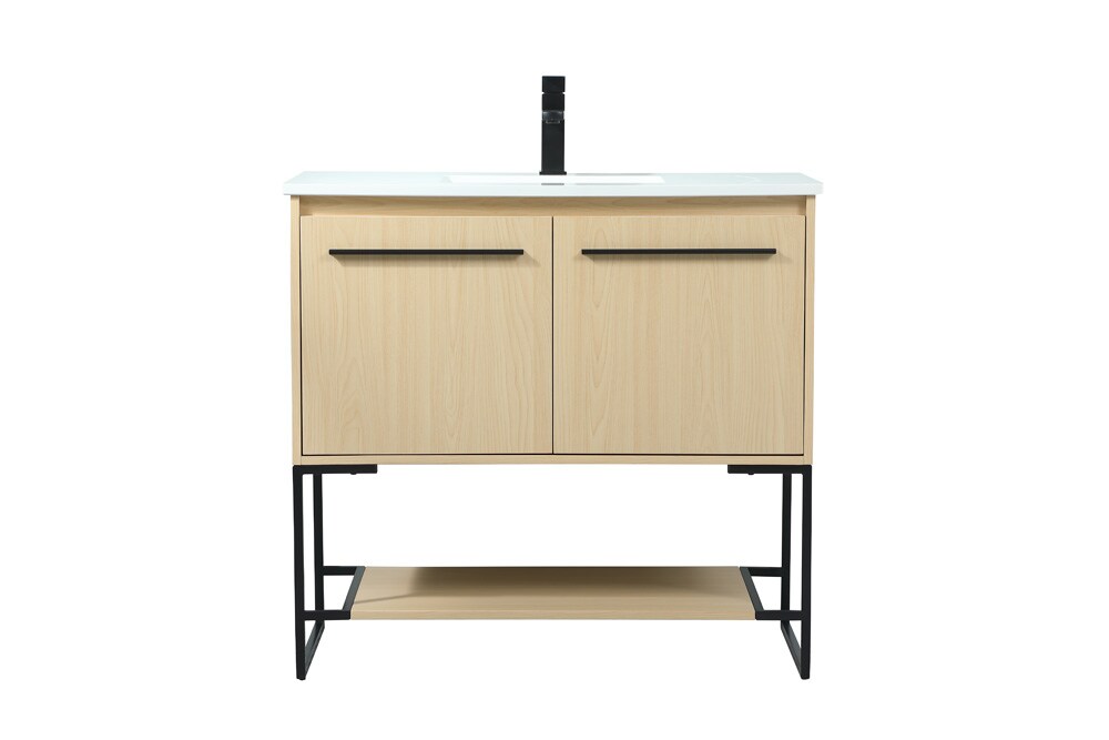 Elegant Furniture & Lighting - Sloane 36 inch Single bathroom vanity in maple - VF42536MMP veiw 1