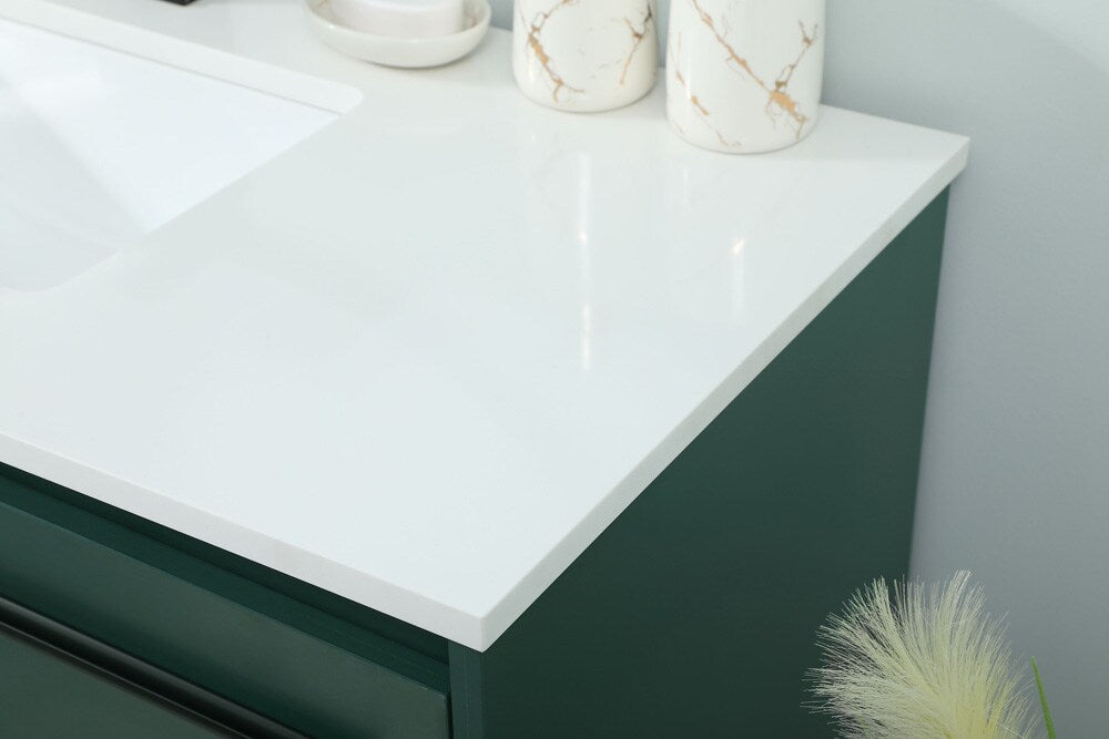 Elegant Furniture & Lighting - Sloane 40 inch Single bathroom vanity in green - VF42540MGN veiw 6