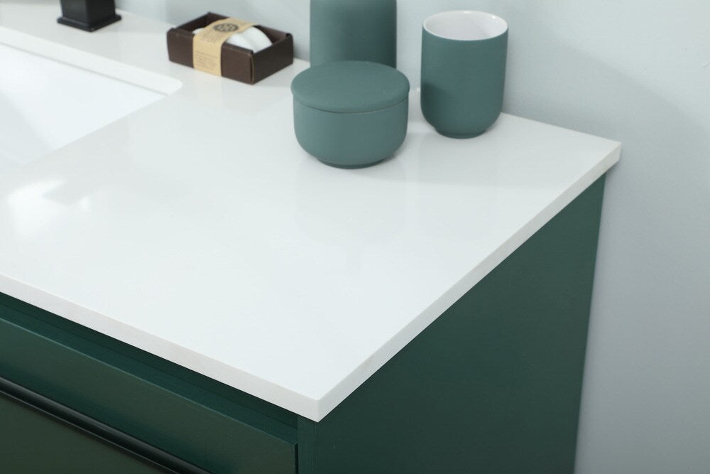 Elegant Furniture & Lighting - Sloane 48 inch Single bathroom vanity in green - VF42548MGN veiw 6