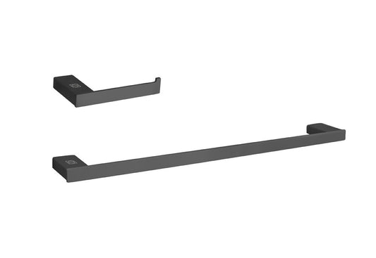 Elegant Furniture & Lighting - Sofia 2-Piece Bathroom Hardware Set in Matte Black - HWB-13S2MBK veiw 1