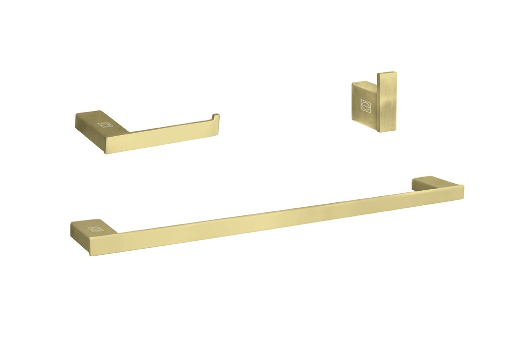 Elegant Furniture & Lighting - Sofia 3-Piece Bathroom Hardware Set in Brushed Gold - HWB-13S3HBGD veiw 1