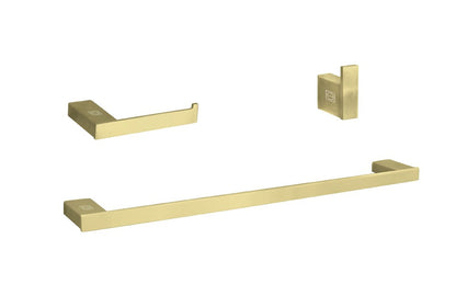Elegant Furniture & Lighting - Sofia 3-Piece Bathroom Hardware Set in Brushed Gold - HWB-13S3HBGD veiw 1