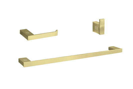 Elegant Furniture & Lighting - Sofia 3-Piece Bathroom Hardware Set in Brushed Gold - HWB-13S3HBGD veiw 1
