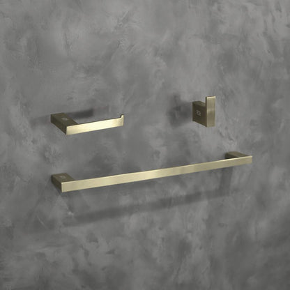 Elegant Furniture & Lighting - Sofia 3-Piece Bathroom Hardware Set in Brushed Gold - HWB-13S3HBGD veiw 2