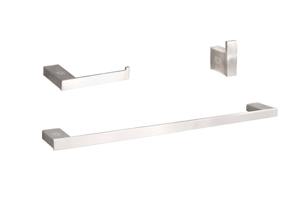 Elegant Furniture & Lighting - Sofia 3-Piece Bathroom Hardware Set in Brushed Nickel - HWB-13S3HBNK veiw 1
